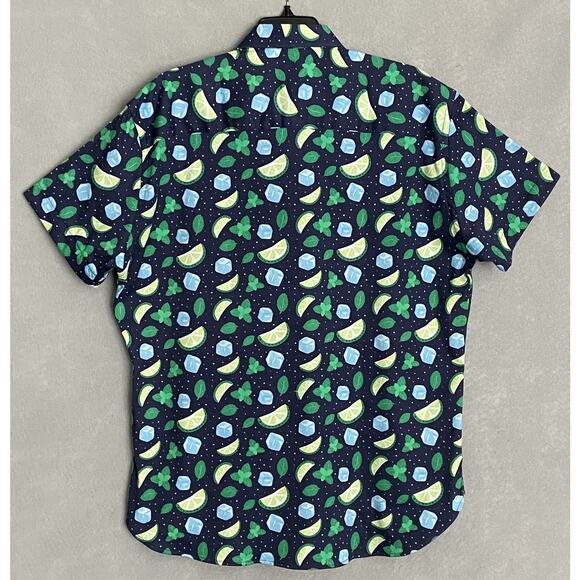 Visconti Black Men's Small Casual Button Up Shirt Short Sleeve Stretch NEW - Picture 6 of 13